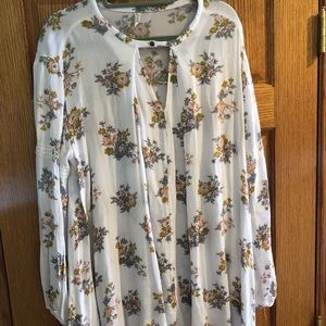 Free People Floral Tunic